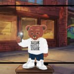 _subject_1__taking_a_selfie_in_front_of_background_image_of__subject_2_